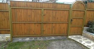 Купить распашные ворота деревянные Пугачёв, цена от 2803 руб.