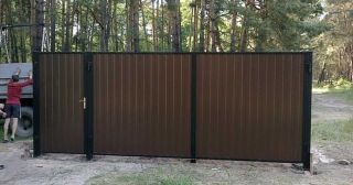 Купить распашные ворота из профнастила Пугачёв, цена от 2803 руб.